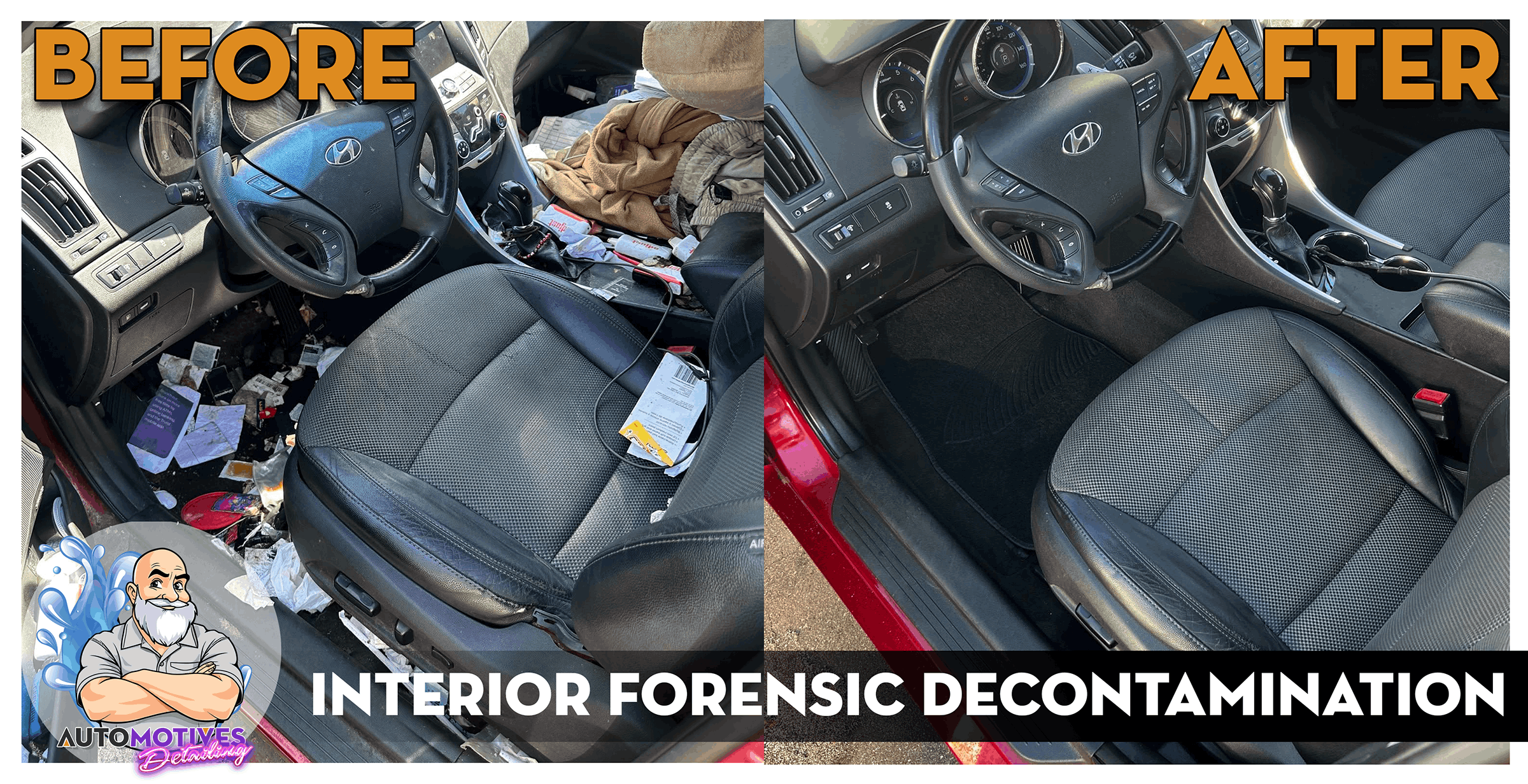 Before/After Interior Forensic Decontamination